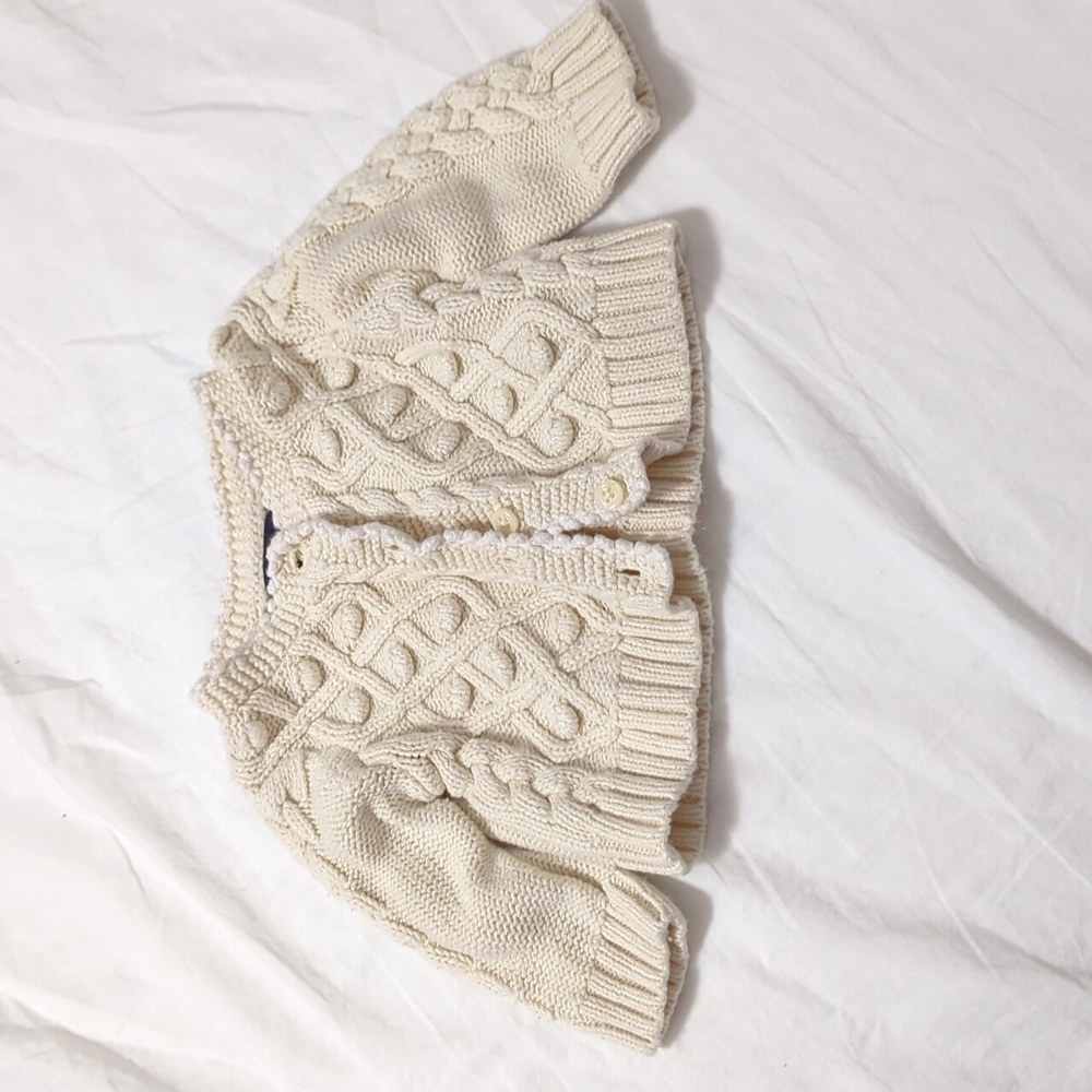 Cable knit sweater 0-3m babyGAP
